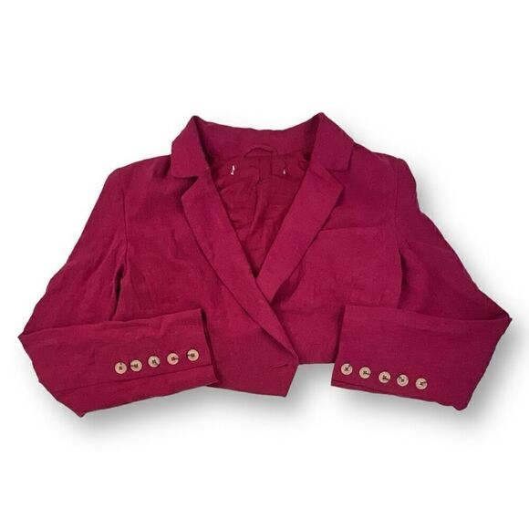 Free People Cropped Jacket Size Medium - Picture 1 of 5